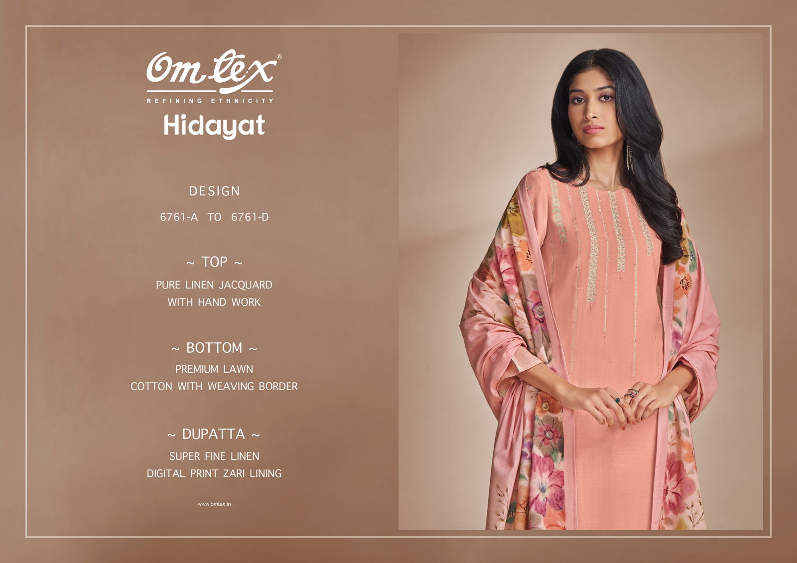Hidayat By Omtex Linen Desginer Salwar Kameez Wholesalers In Delhi